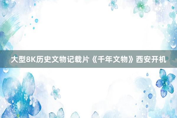 大型8K历史文物记载片《千年文物》西安开机